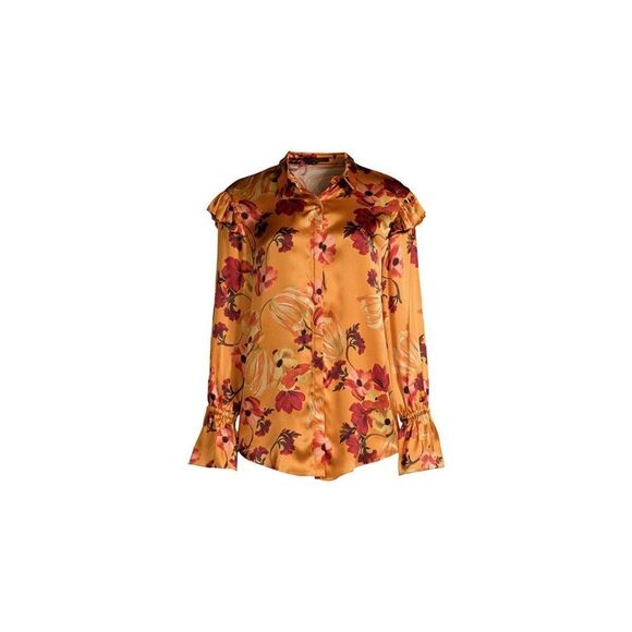 MOTHER OF PEARL Autumn Marin Silk Floral Blouse Large NWT - Picture 3 of 9